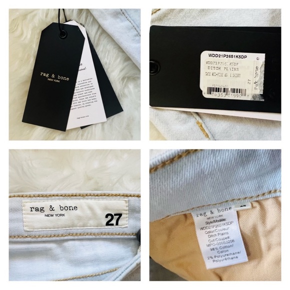 New! Rare RAG & BONE Cate Mid Rise Skinny Jeans - Picture 15 of 15